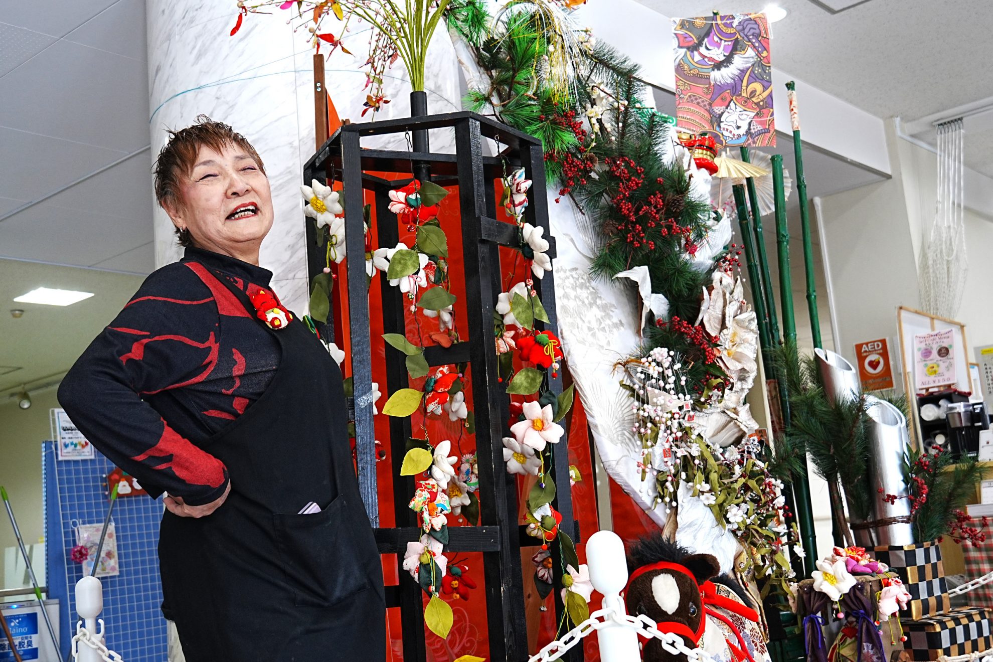 ロビー展示 正月飾り2026